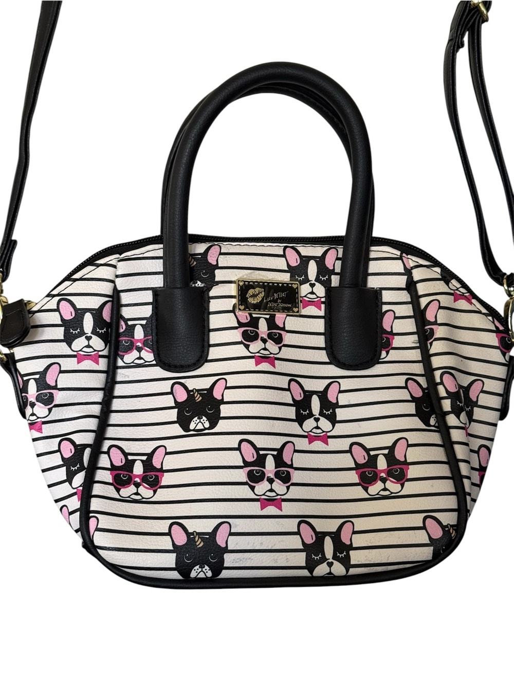 Betsy Johnson French Bulldog small Satchel from Witch’s Estate Sale
